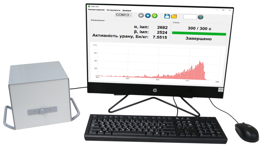 Radiometer of gross alpha and beta activity UMF-2020